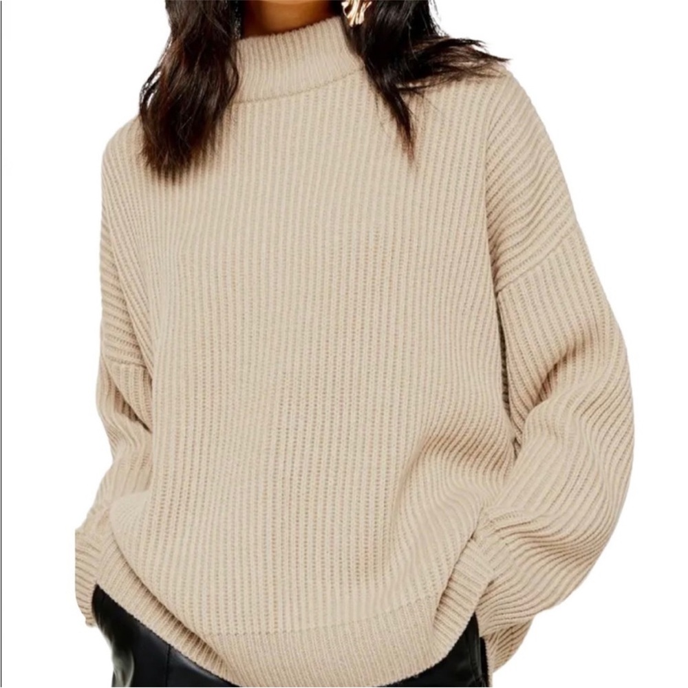 Topshop mock neck sweater size xs